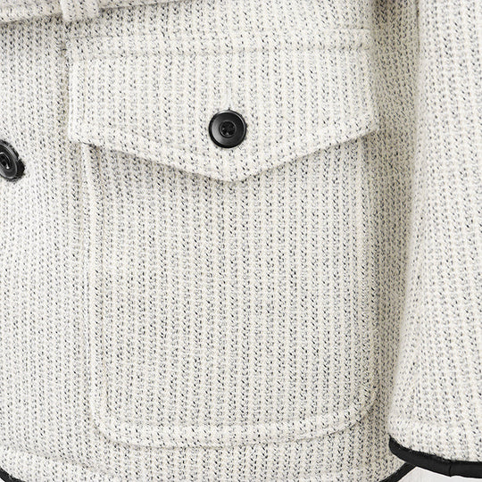 GANGSTERVILLE Other outerwear 90% wool, 10% cotton Ivory, Black GSV-17-AW-11 mens M Used Authentic