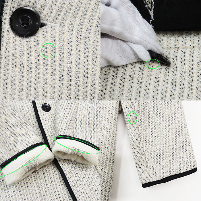 GANGSTERVILLE Other outerwear 90% wool, 10% cotton Ivory, Black GSV-17-AW-11 mens M Used Authentic