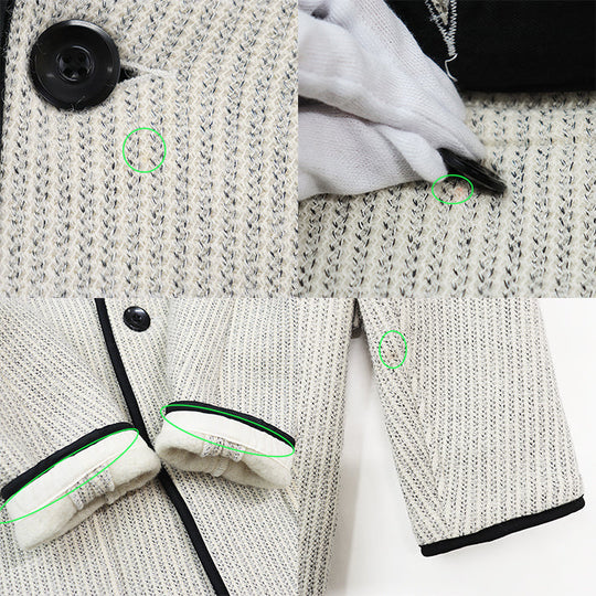 GANGSTERVILLE Other outerwear 90% wool, 10% cotton Ivory, Black GSV-17-AW-11 mens M Used Authentic