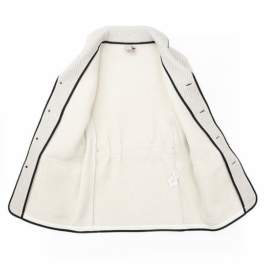 GANGSTERVILLE Other outerwear 90% wool, 10% cotton Ivory, Black GSV-17-AW-11 mens M Used Authentic