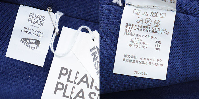 PLEATS PLEASE one piece [Outer material] 45% nylon, 45% polyester blue PP23LT792 Women Used Authentic