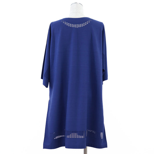 PLEATS PLEASE one piece [Outer material] 45% nylon, 45% polyester blue PP23LT792 Women Used Authentic