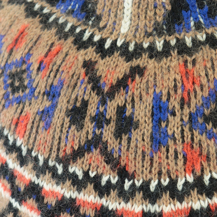 GUCCI knit [Outer material] 35% mohair, 35% wool Brown, Multicolor 387715-Z4940 mens M Used Authentic