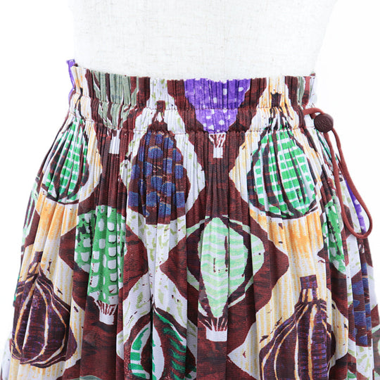 PLEATS PLEASE skirt 100% polyester multicolor Women No size listed Used Authentic