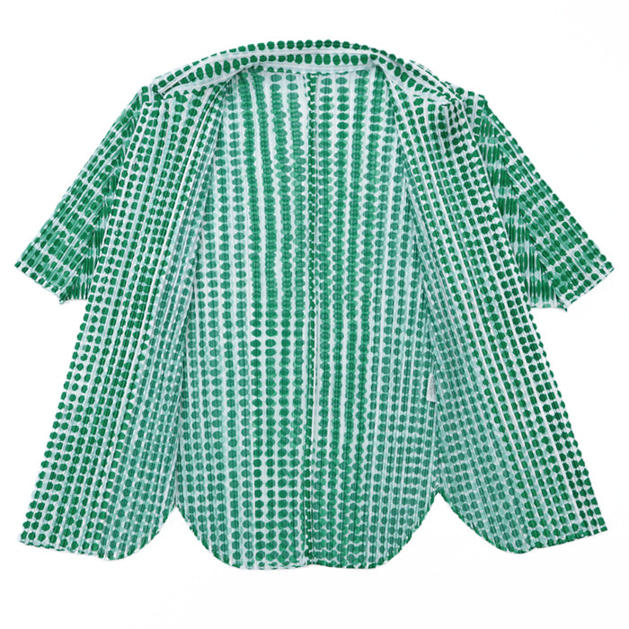 PLEATS PLEASE Short sleeve shirt polyester green PP12-JJ512 3