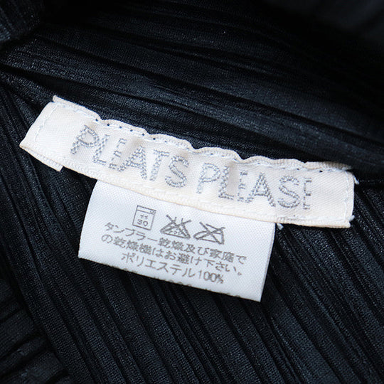 PLEATS PLEASE Cut polyester black PP05-JK006 3