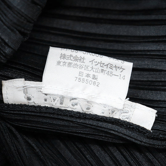 PLEATS PLEASE Cut polyester black PP05-JK006 3