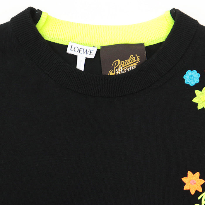 LOEWE knit [Outer material] 98% wool, 2% polyester Black neon yellow Women S Used Authentic