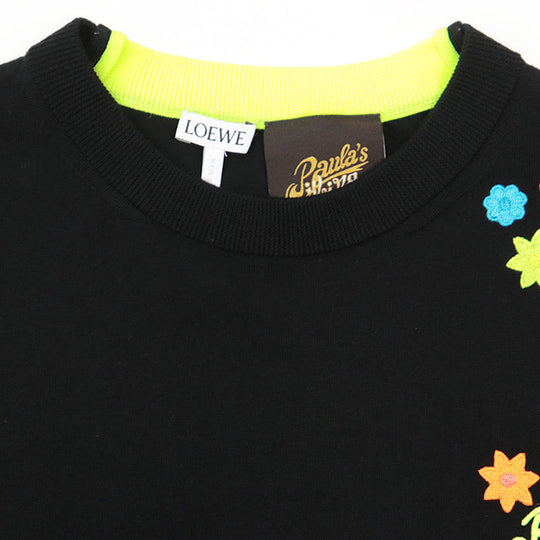 LOEWE knit [Outer material] 98% wool, 2% polyester Black neon yellow Women S Used Authentic