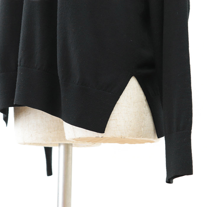 LOEWE knit [Outer material] 98% wool, 2% polyester Black neon yellow Women S Used Authentic