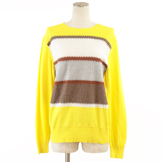 LOEWE knit [Outer material] 100% cotton yellow unisex(Unisex) M Used Authentic