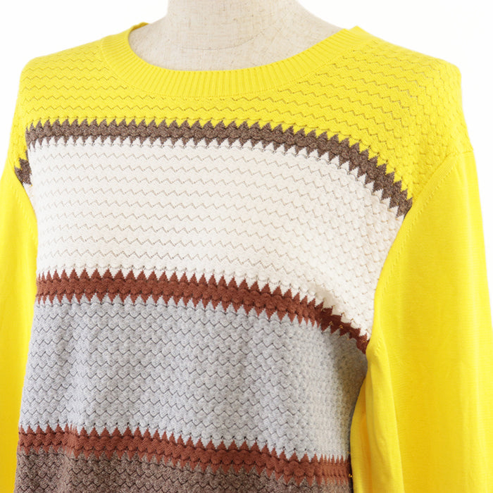 LOEWE knit [Outer material] 100% cotton yellow unisex(Unisex) M Used Authentic