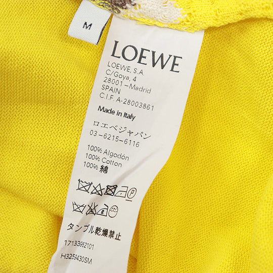 LOEWE knit [Outer material] 100% cotton yellow unisex(Unisex) M Used Authentic