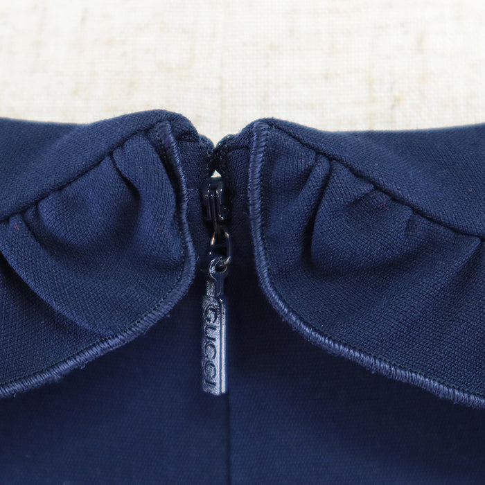 GUCCI one piece [Outer material] 53% silk, 47% cotton blue Women 36 Used Authentic