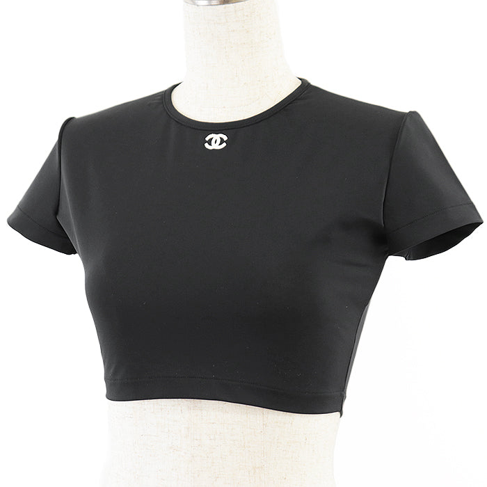 CHANEL Cut [Outer material] 80% polyamide, 20% spandex black Women 40 Used Authentic