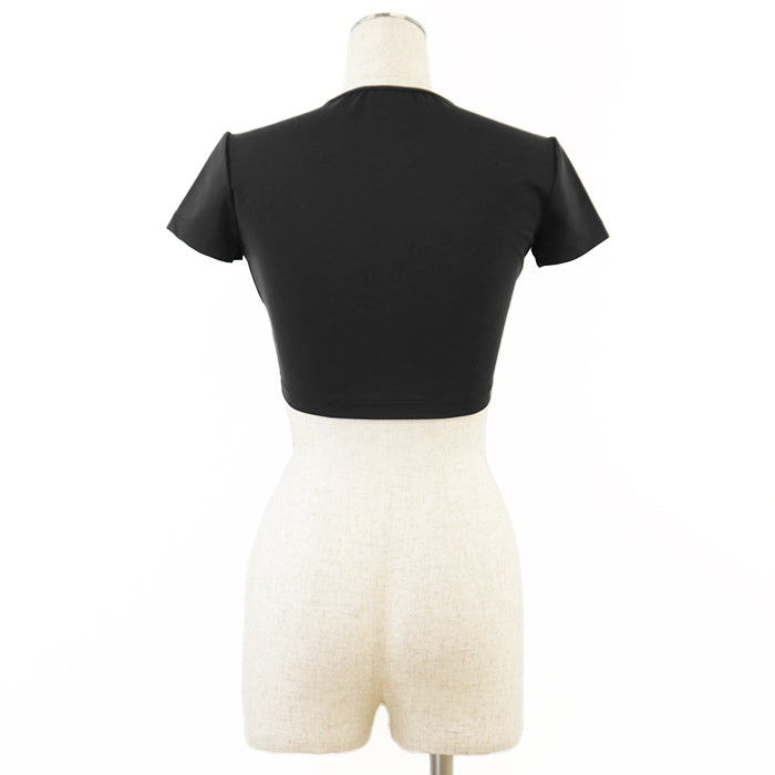 CHANEL Cut [Outer material] 80% polyamide, 20% spandex black Women 40 Used Authentic