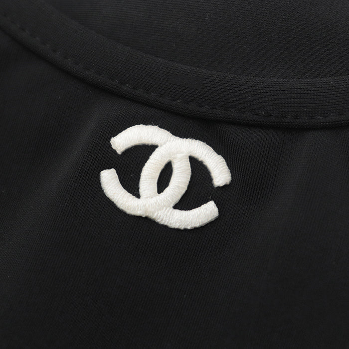 CHANEL Cut [Outer material] 80% polyamide, 20% spandex black Women 40 Used Authentic