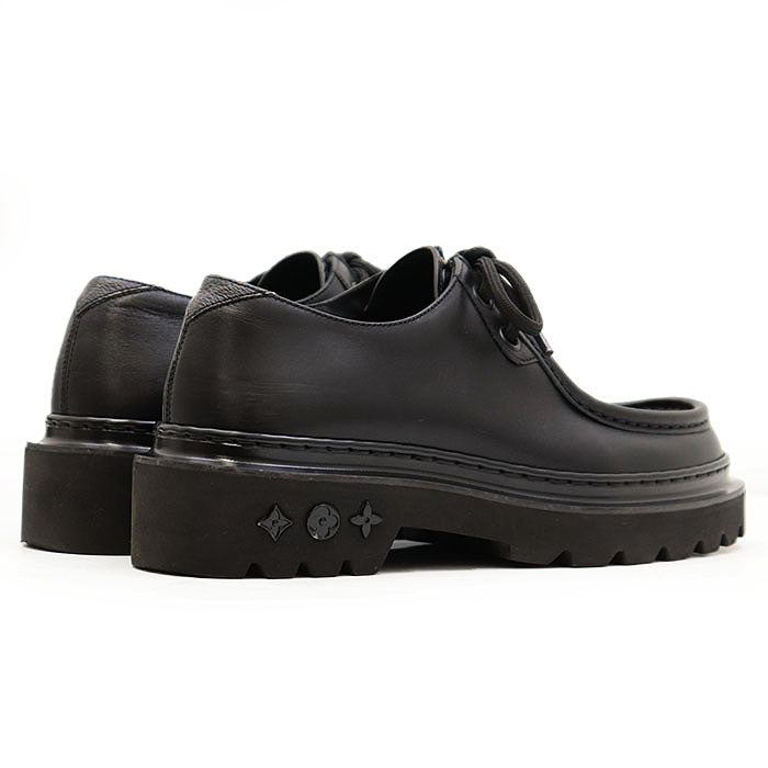LOUIS VUITTON Dress shoes leather% black mens 40 Used Authentic