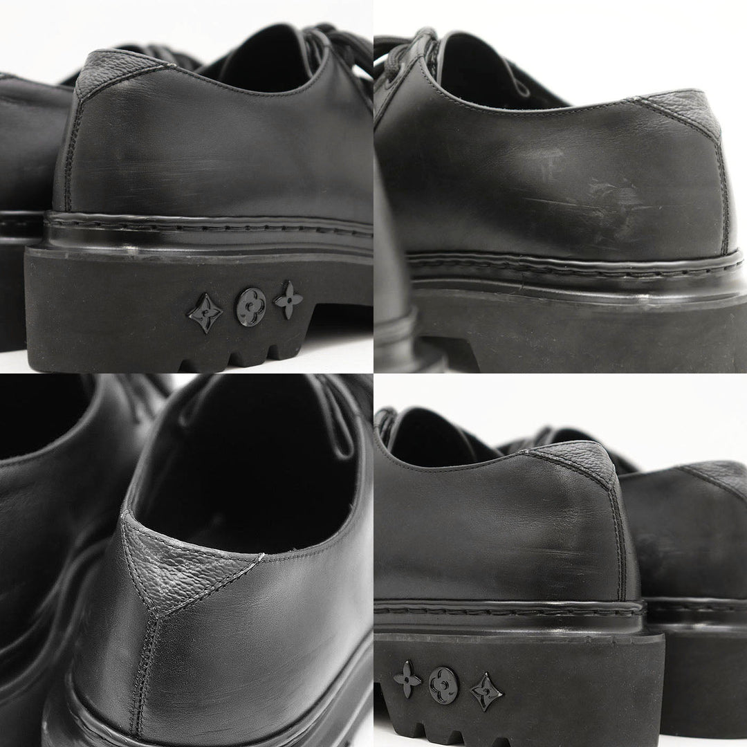 LOUIS VUITTON Dress shoes leather% black mens 40 Used Authentic