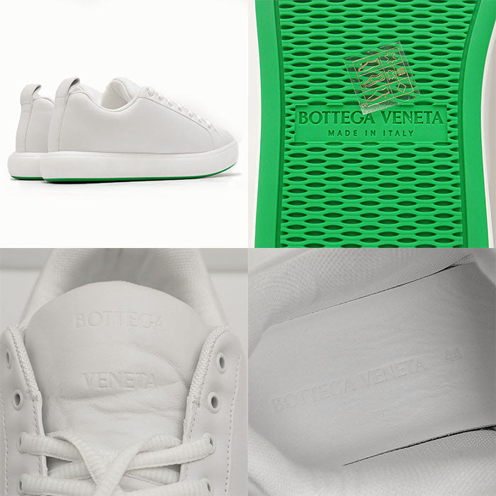 BOTTEGAVENETA sneakers leather% White, Green mens 44 Used Authentic
