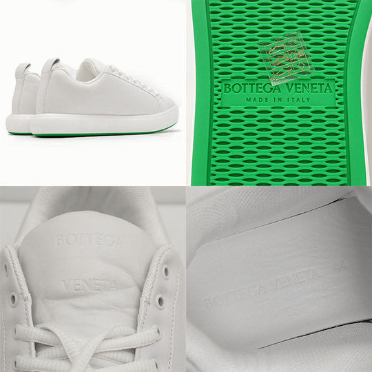 BOTTEGAVENETA sneakers leather% White, Green mens 44 Used Authentic