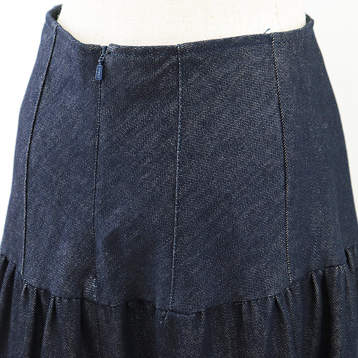 Chloe skirt [Outer material] 98% cotton, 2% elastane [Lining] 100% cotton Indigo Women 38 Used Authentic