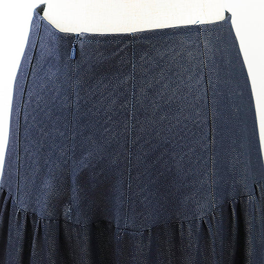 Chloe skirt [Outer material] 98% cotton, 2% elastane [Lining] 100% cotton Indigo Women 38 Used Authentic