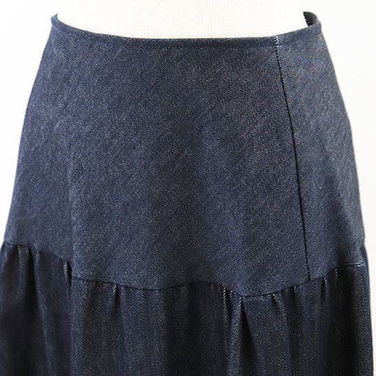 Chloe skirt [Outer material] 98% cotton, 2% elastane [Lining] 100% cotton Indigo Women 38 Used Authentic