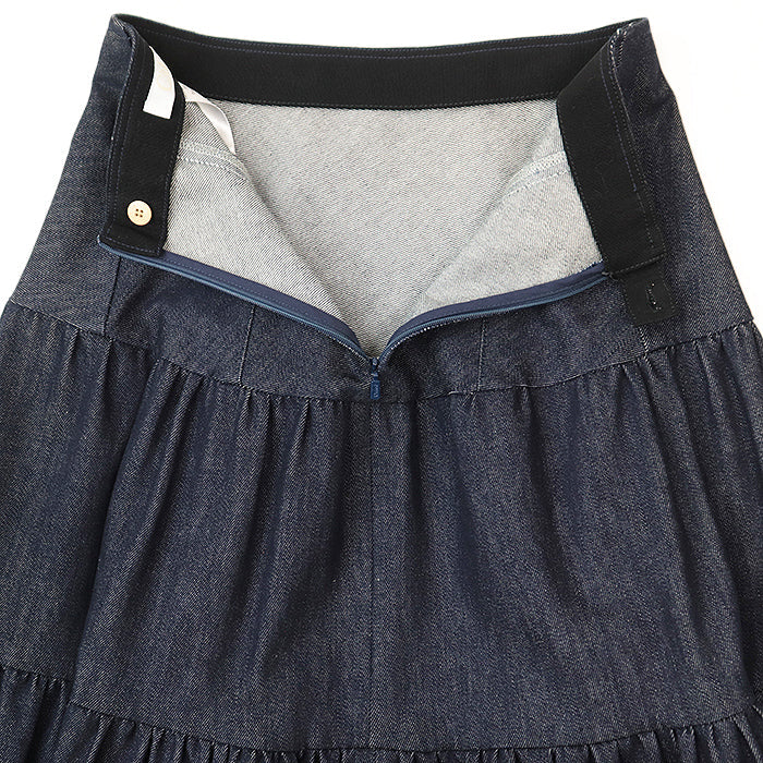 Chloe skirt [Outer material] 98% cotton, 2% elastane [Lining] 100% cotton Indigo Women 38 Used Authentic