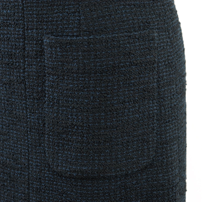 CHANEL skirt [Outer material] 55% cotton, 45% nylon [Lining] 100% silk Navy, Black Women 38 Used Authentic