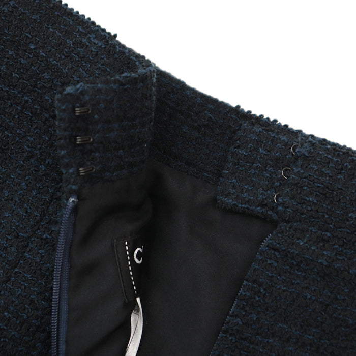 CHANEL skirt [Outer material] 55% cotton, 45% nylon [Lining] 100% silk Navy, Black Women 38 Used Authentic