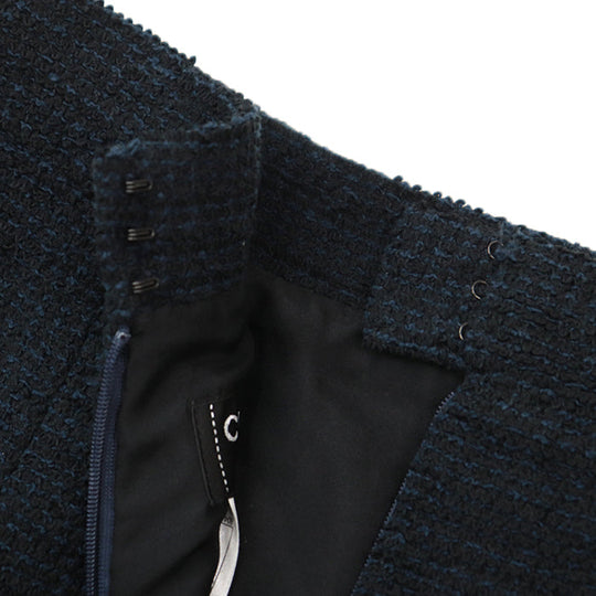 CHANEL skirt [Outer material] 55% cotton, 45% nylon [Lining] 100% silk Navy, Black Women 38 Used Authentic