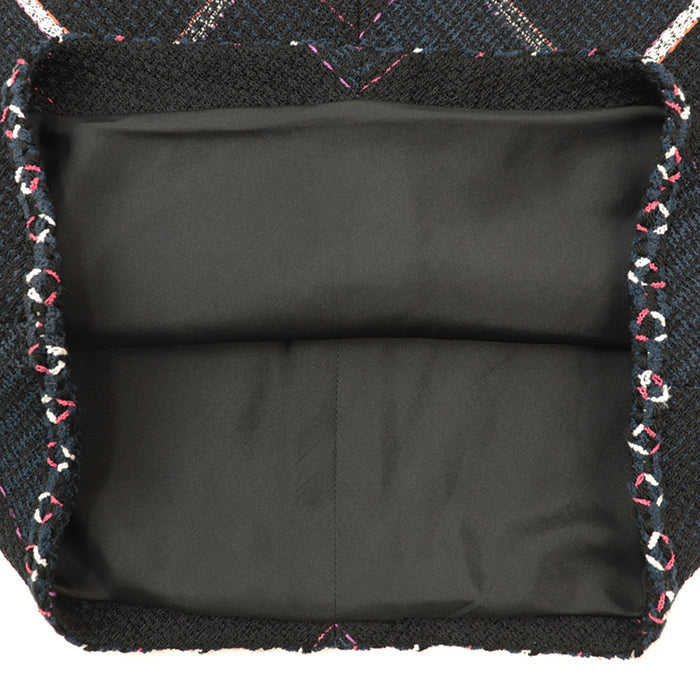 CHANEL skirt [Outer material] 45% cotton, 41% wool [Lining] 100% silk Navy Women 36 Used Authentic