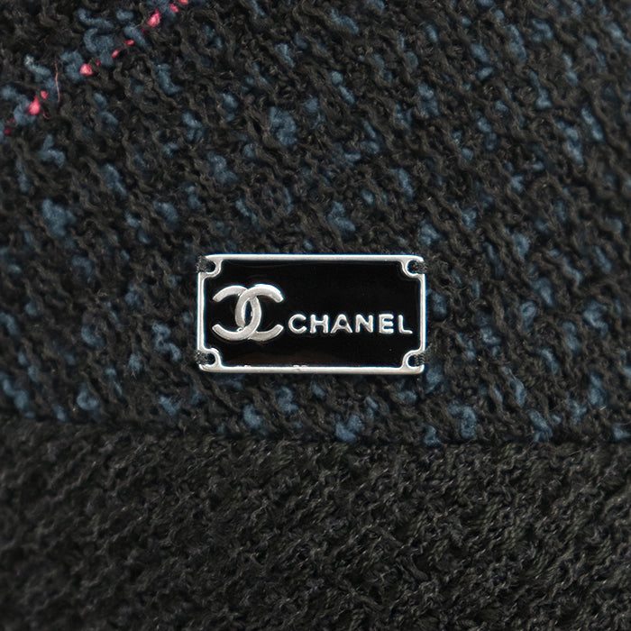 CHANEL skirt [Outer material] 45% cotton, 41% wool [Lining] 100% silk Navy Women 36 Used Authentic