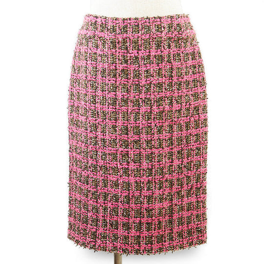 CHANEL skirt wool Pink, Olive P73672 42
