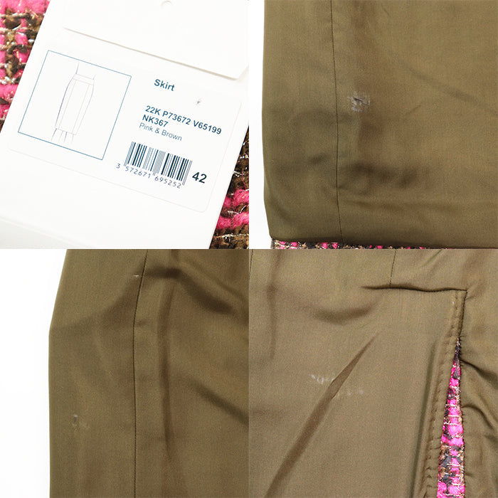CHANEL skirt wool Pink, Olive P73672 42