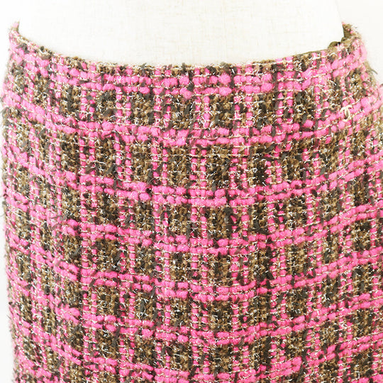CHANEL skirt wool Pink, Olive P73672 42