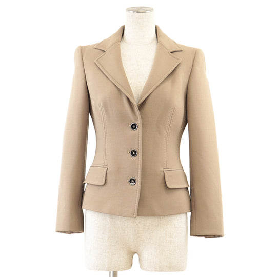 DOLCE&GABBANA tailored jacket [Outer material] 100% wool [Lining] 84% cupra, 16% elastane beige 38