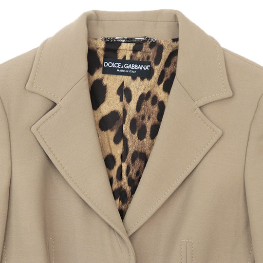 DOLCE&GABBANA tailored jacket [Outer material] 100% wool [Lining] 84% cupra, 16% elastane beige 38