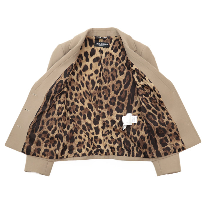 DOLCE&GABBANA tailored jacket [Outer material] 100% wool [Lining] 84% cupra, 16% elastane beige 38