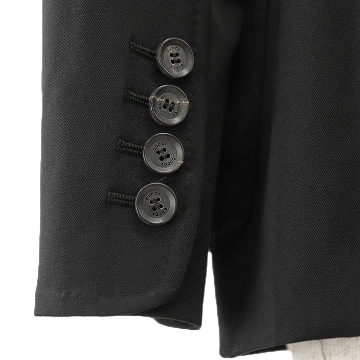 GUCCI tailored jacket [Outer material] 97% wool, 3% elastane [Lining] 100% viscose black 40