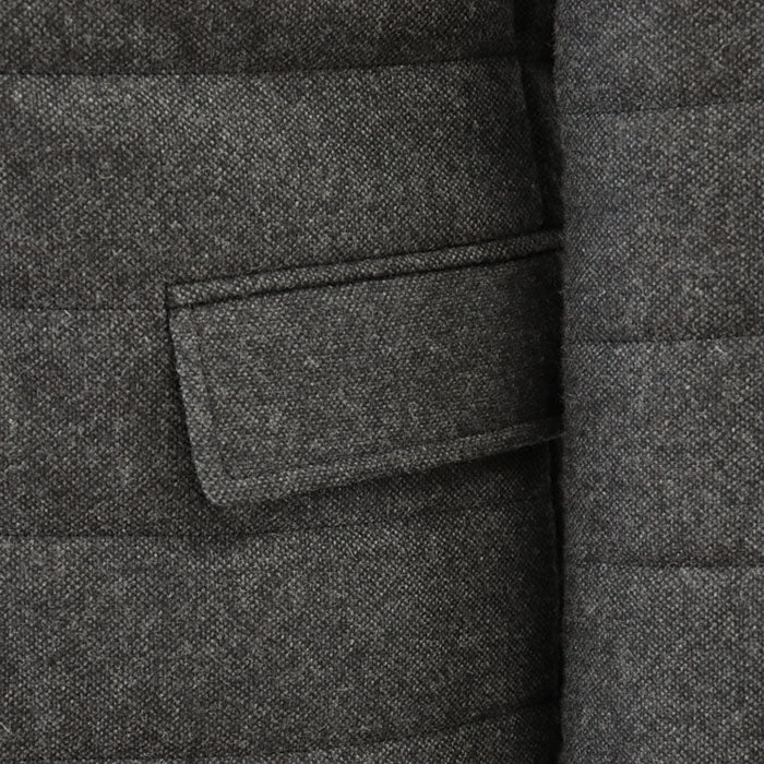 HUGO BOSS Other outerwear [Outer material] 53% wool, 14% nylon [Lining] 100% nylon [Sleeve lining] 100% rayon gray mens 46 Used Authentic