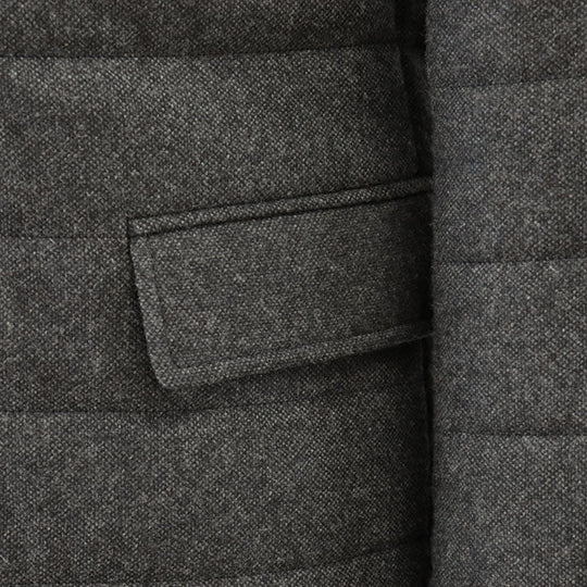 HUGO BOSS Other outerwear [Outer material] 53% wool, 14% nylon [Lining] 100% nylon [Sleeve lining] 100% rayon gray mens 46 Used Authentic