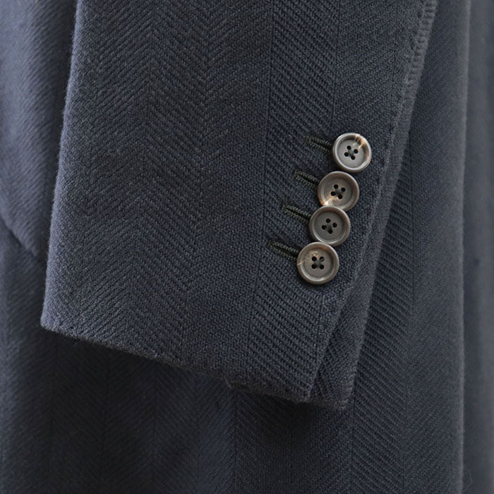 LARDINI coat [Outer fabric] 56% wool, 44% cotton [Sleeve lining] 100% polyester Navy mens 54 Used Authentic