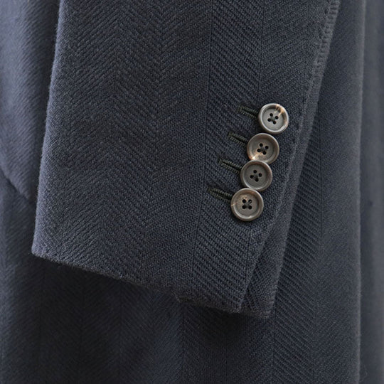 LARDINI coat [Outer fabric] 56% wool, 44% cotton [Sleeve lining] 100% polyester Navy mens 54 Used Authentic