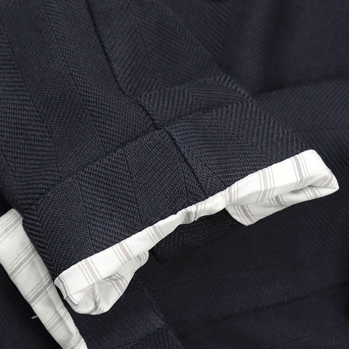 LARDINI coat [Outer fabric] 56% wool, 44% cotton [Sleeve lining] 100% polyester Navy mens 54 Used Authentic