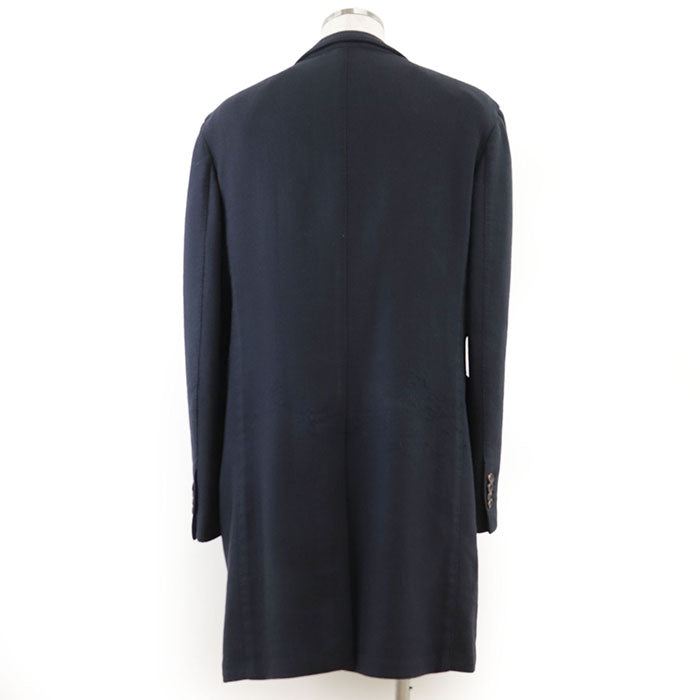 LARDINI coat [Outer fabric] 56% wool, 44% cotton [Sleeve lining] 100% polyester Navy mens 54 Used Authentic