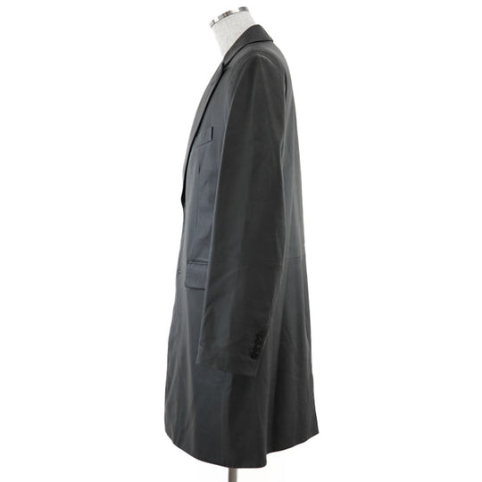 HERMES coat [Outer material] 100% sheepskin [Lining] 52% nylon, 48% cotton gray