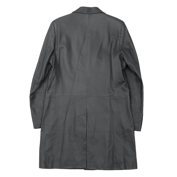 HERMES coat [Outer material] 100% sheepskin [Lining] 52% nylon, 48% cotton gray