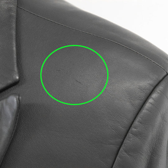 HERMES coat [Outer material] 100% sheepskin [Lining] 52% nylon, 48% cotton gray